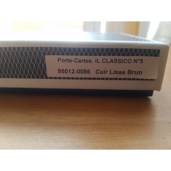 Chopard Brown Leather Bifold ID Card Holder Wallet II Classico N5 Made In ITALY - Picture 7 of 7